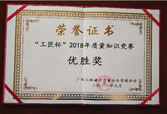 im集团有限公司
喜获全区“工匠杯”2018年质量知识竞赛佳绩